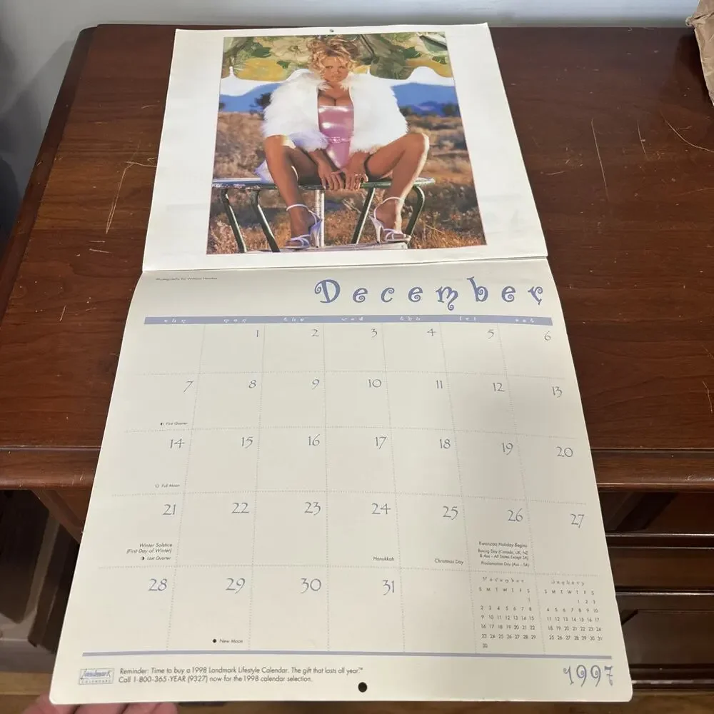 Pamela Anderson 1997 Calendar 90s Pamela Lee Official Merch Collectible RARE